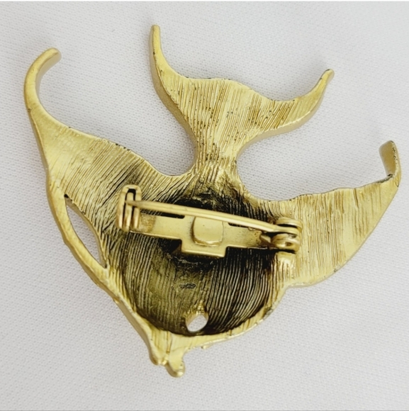 Vintage Gold Angelfish Brooch - Picture 3 of 5